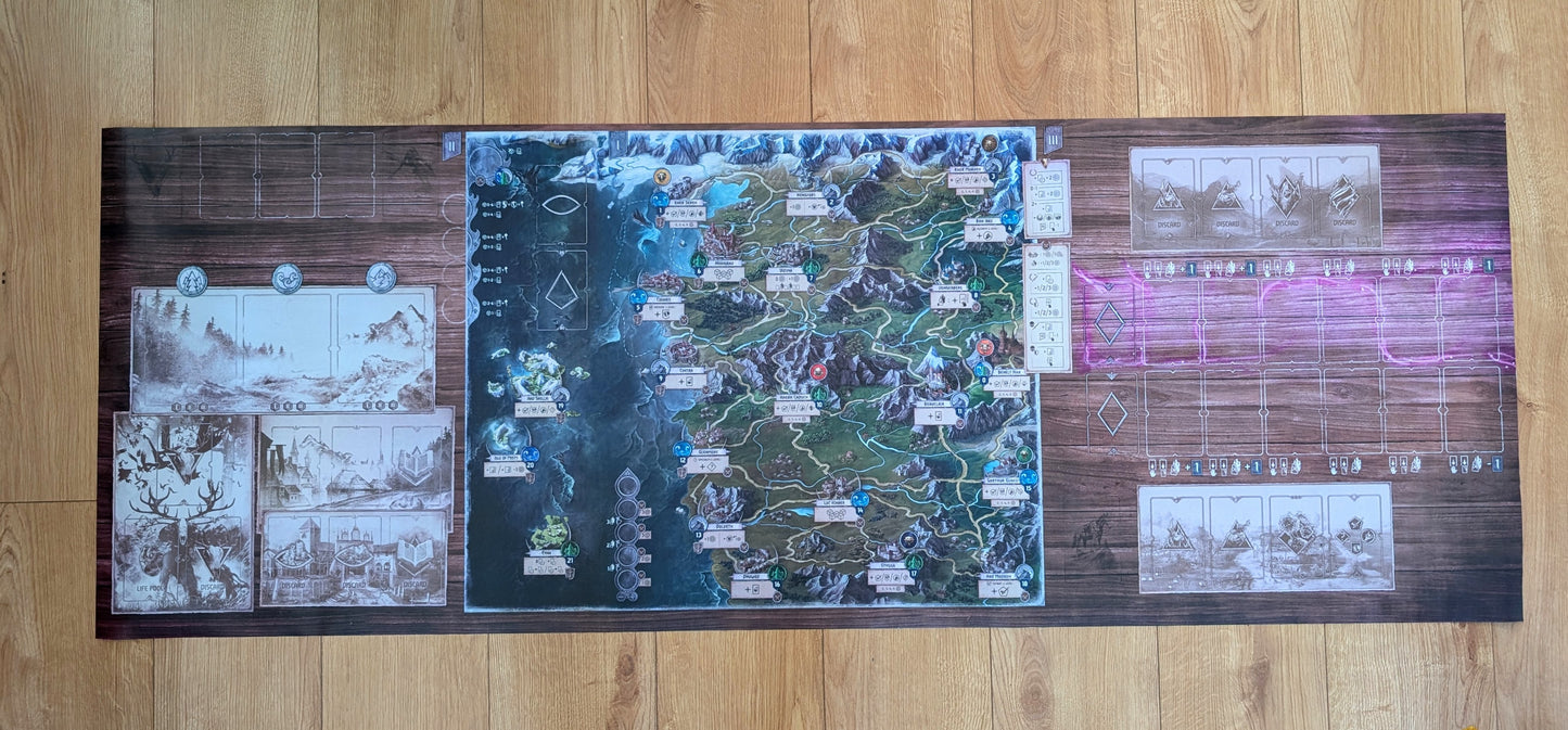 Witcher Old World Vinyl Game Mat - Custom Print Service