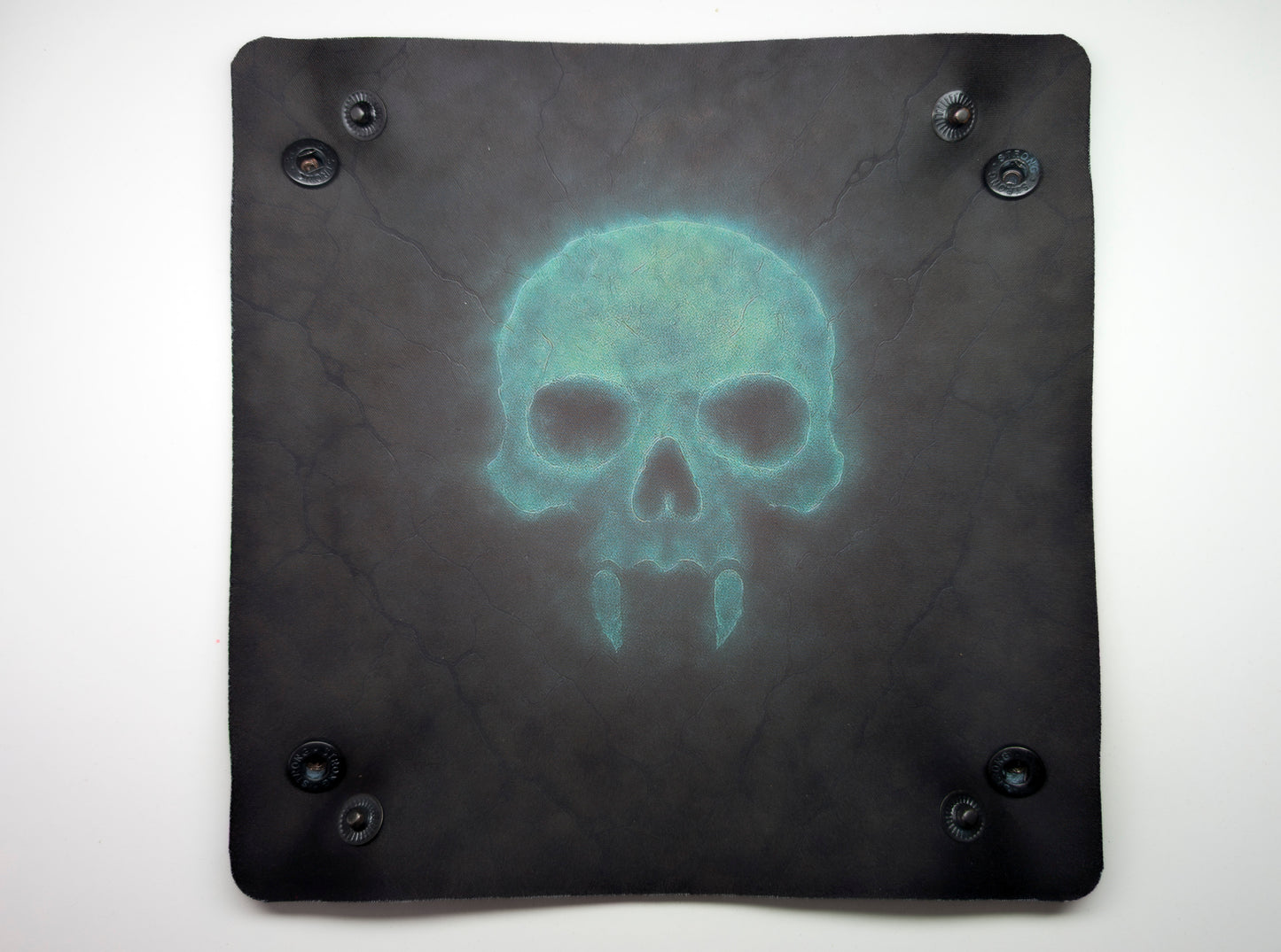 Faded Skull Neoprene Dice Tray