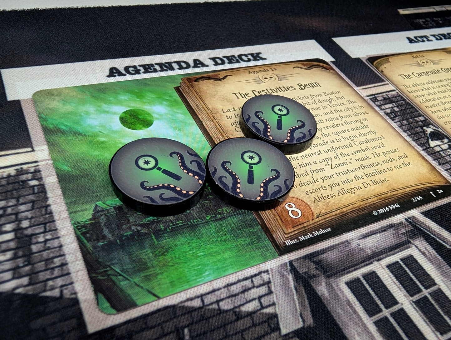 Arkham Horror LCG Custom Clue And Doom Tokens
