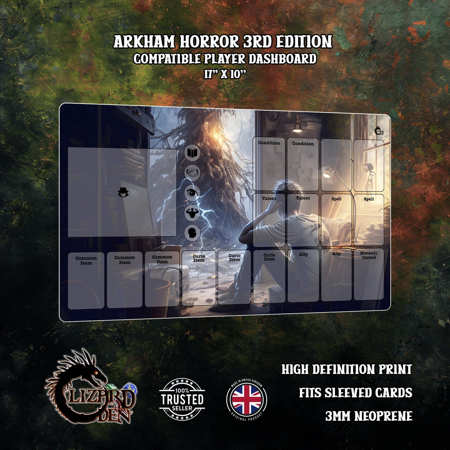 Arkham Horror 3rd Edition Custom Playmat
