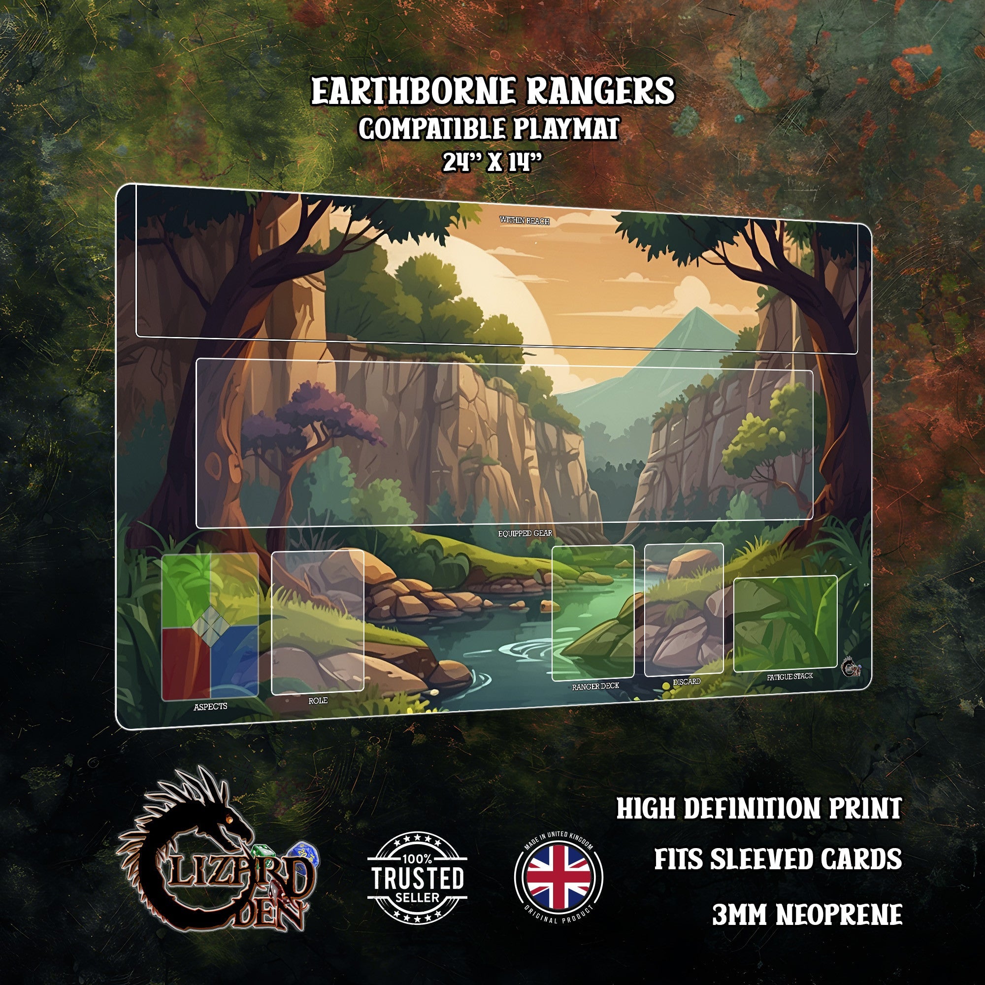 Earthborne Rangers: Ranger Playmat - Ravine - Game Nerdz