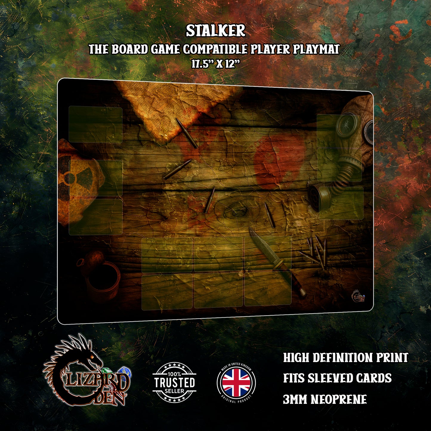 STALKER Board Game Compatible Player Mat