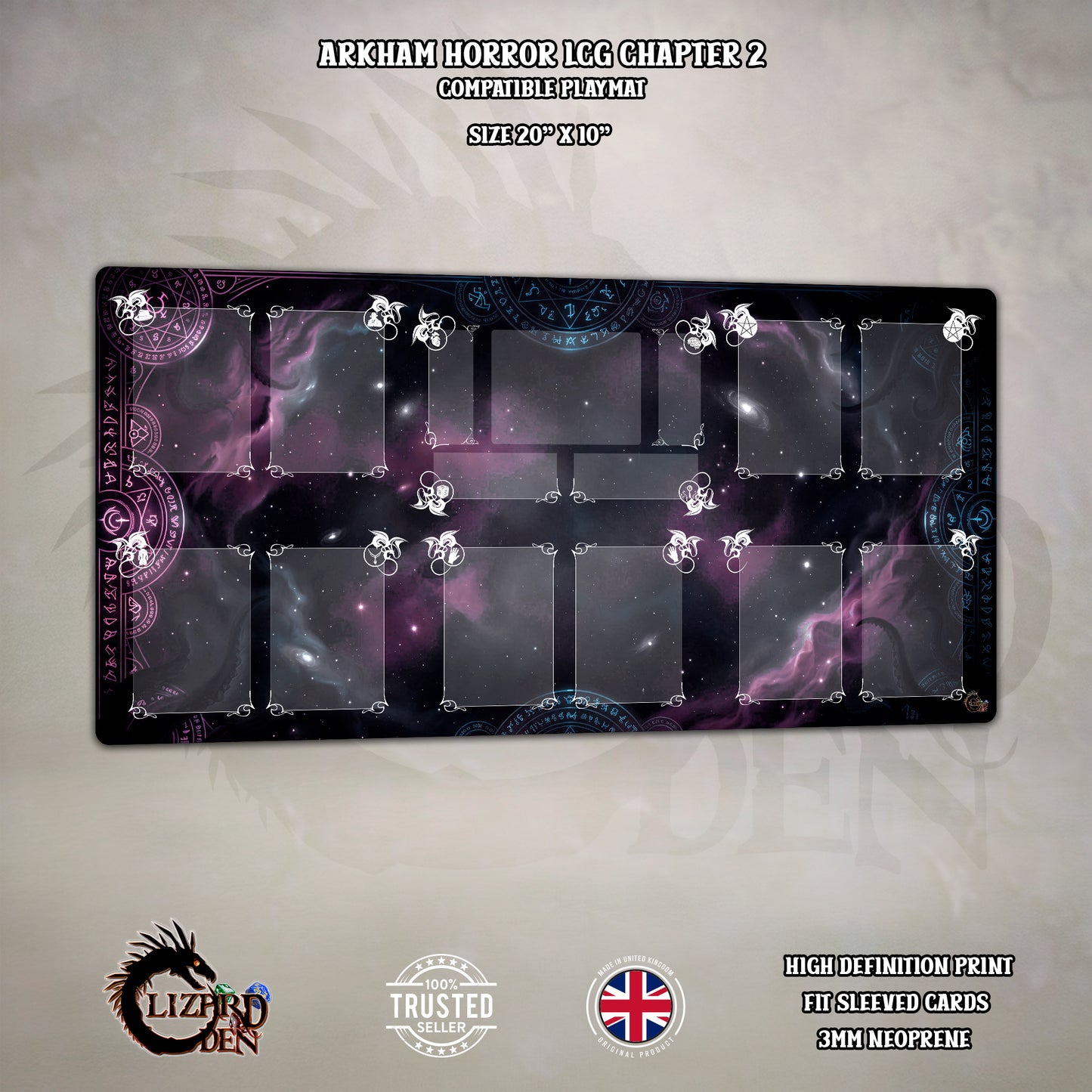 Arkham Horror LCG Chapter 2 Compatible Investigator Playmat