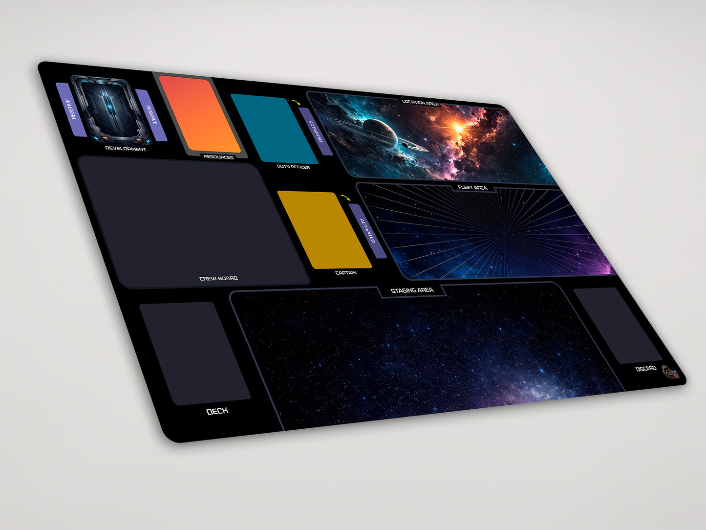 Star Trek: Captain's Chair Compatible 2-Piece Neoprene Playmat Set