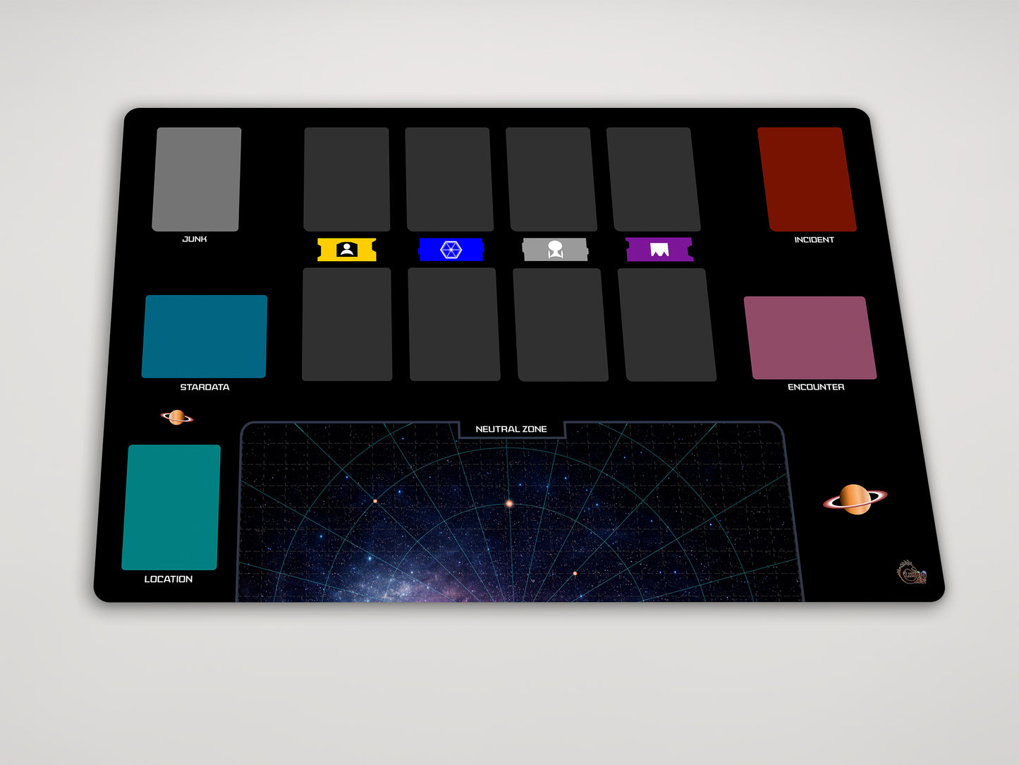 Star Trek: Captain's Chair Compatible 2-Piece Neoprene Playmat Set