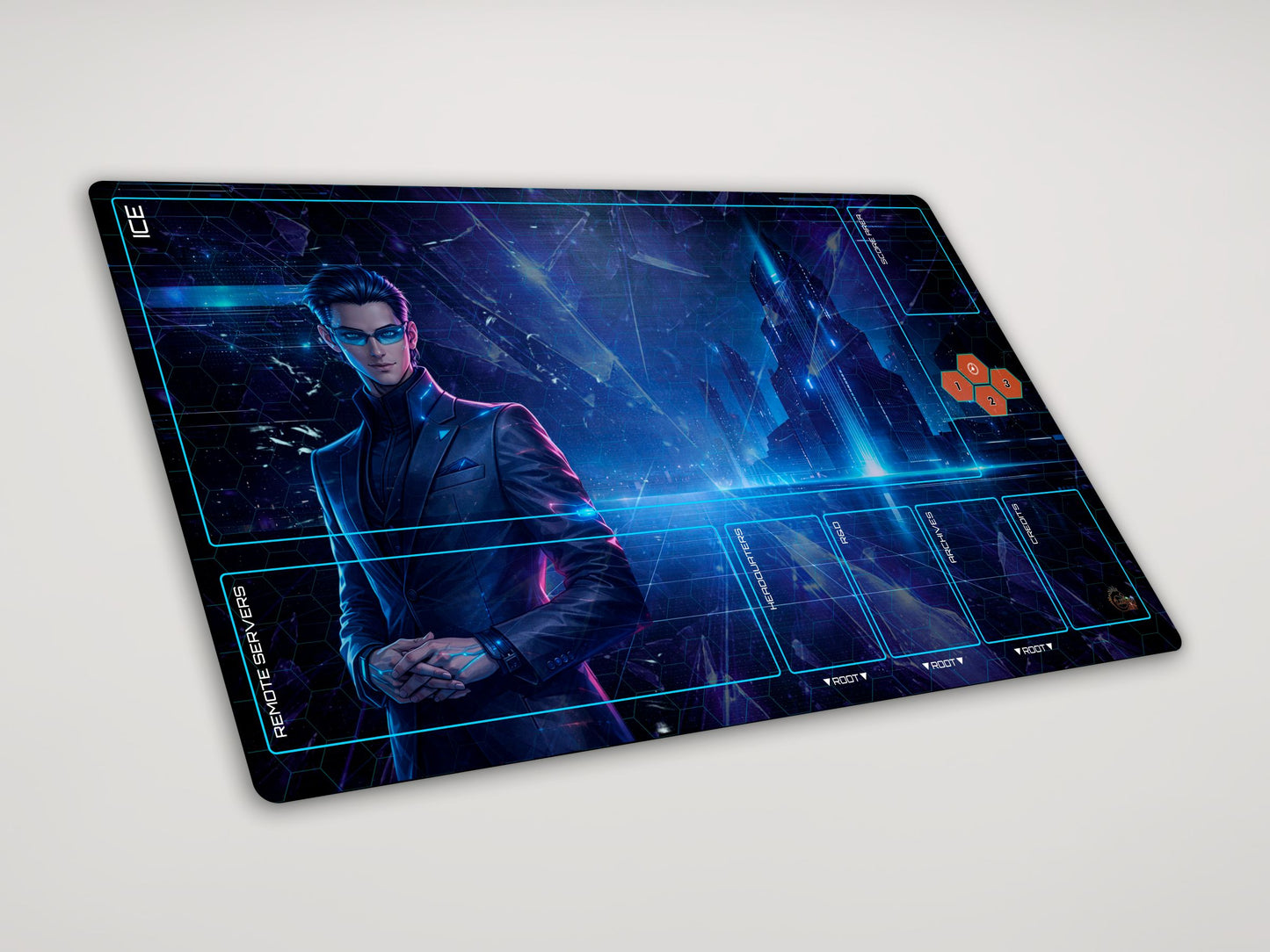 Android Netrunner Compatible Runner & Corp Playmat Set