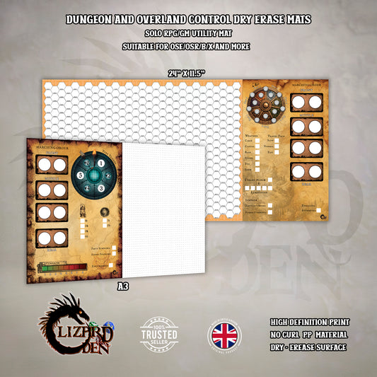Overland & Dungeon Dry Erase Mats