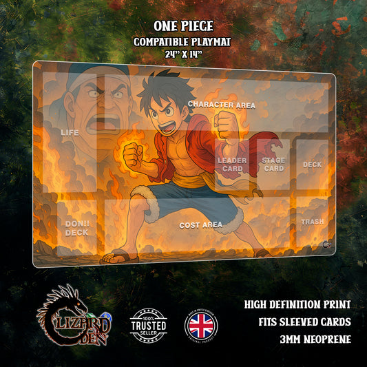 One Piece TCG/CCG compatible playmat, Card Games, Anime Gaming Mat