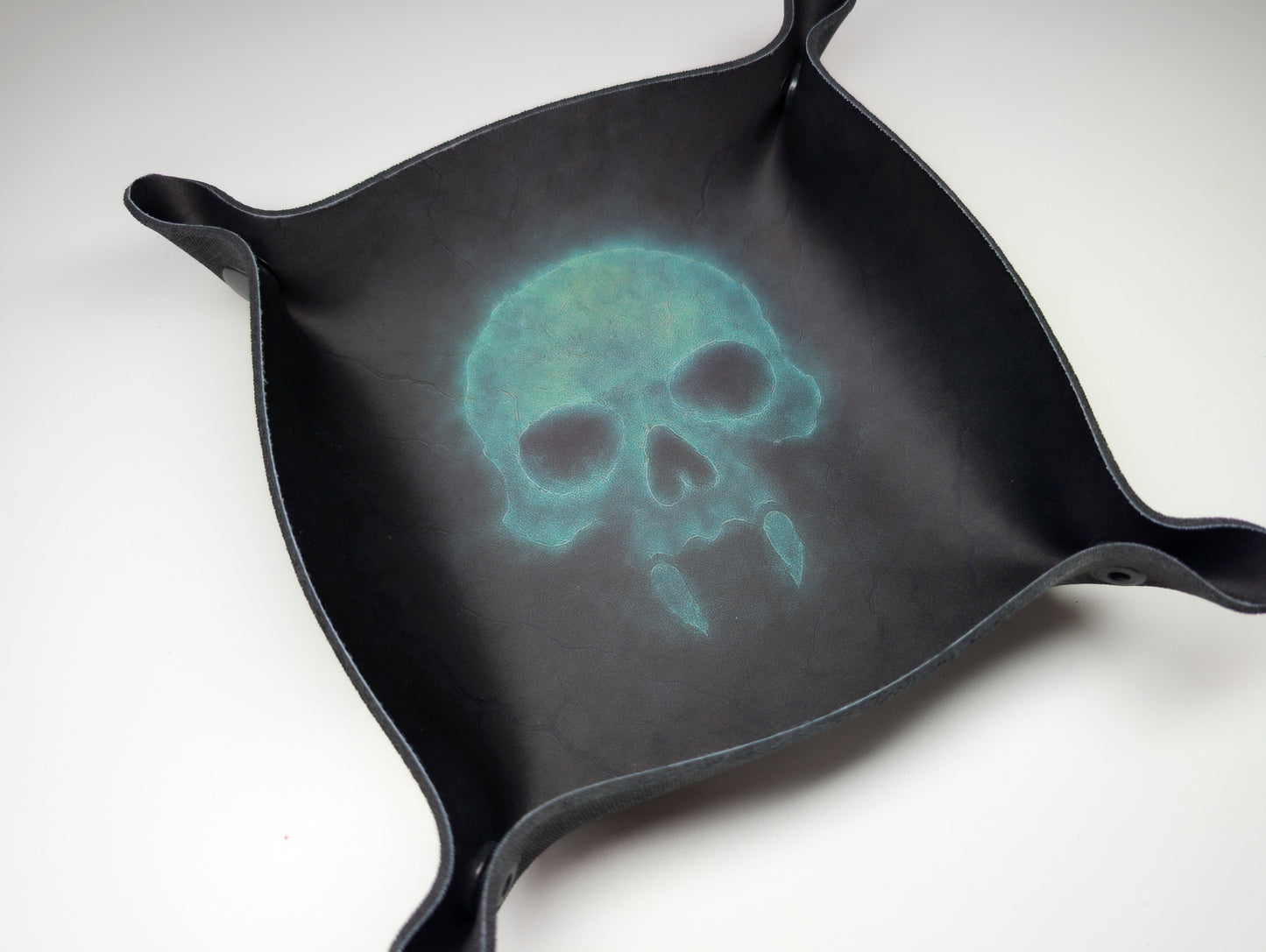 Faded Skull Neoprene Dice Tray