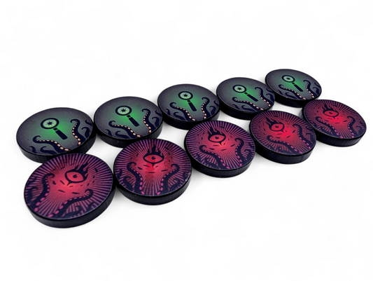 Arkham Horror LCG Custom Clue And Doom Tokens