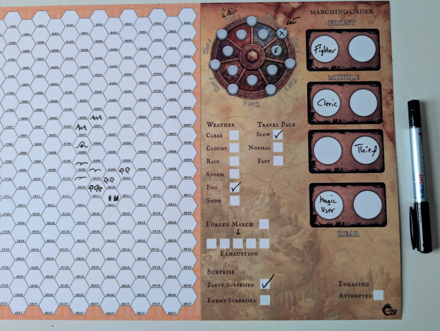 Overland & Dungeon Dry Erase Mats