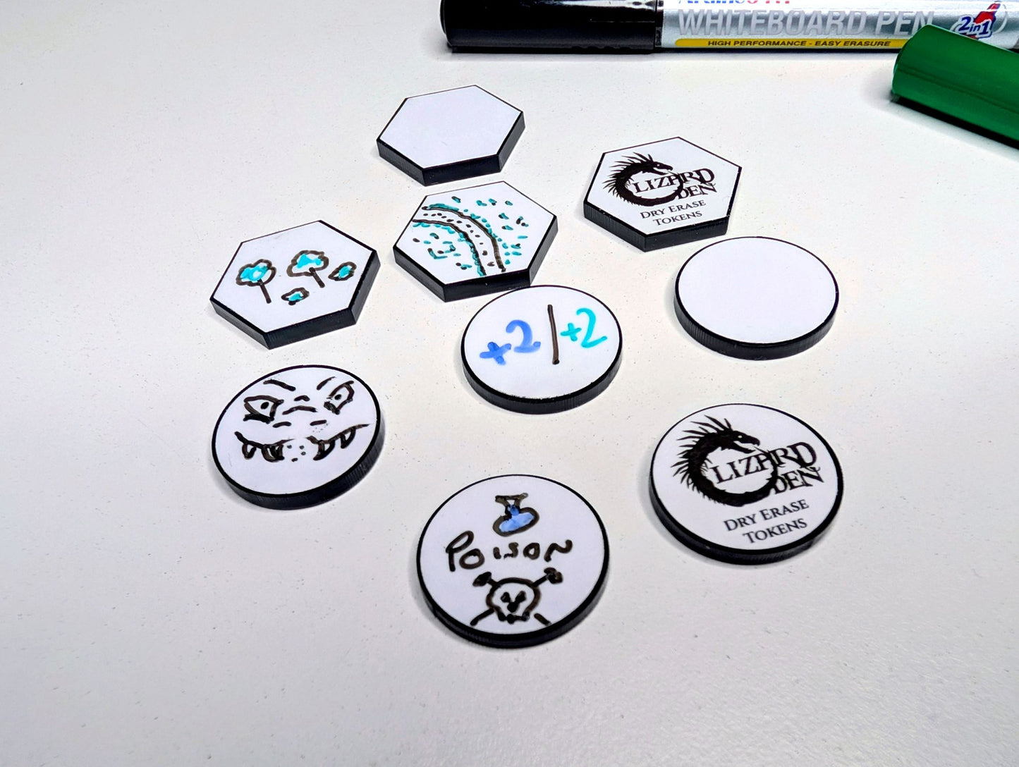 Acrylic Dry Erase Tokens