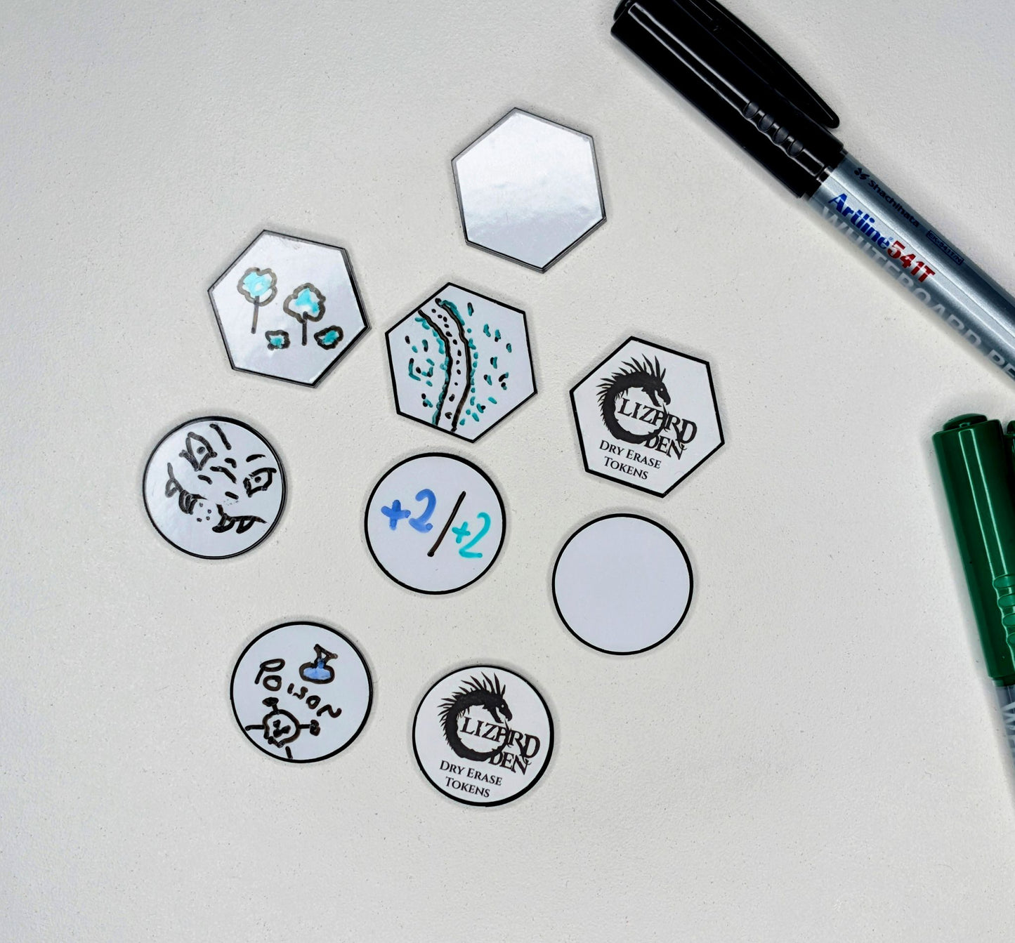 Acrylic Dry Erase Tokens