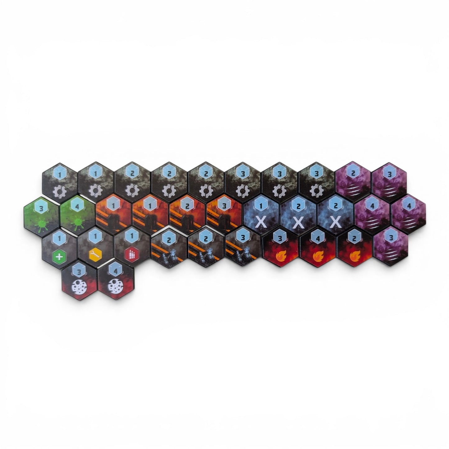 Nemesis Lockdown Acrylic Exploration Token Set