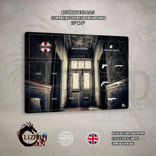 Resident Evil 3/2/1 Player Dashboard Mat