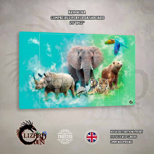 Ark Nova Player Dashboard Mat