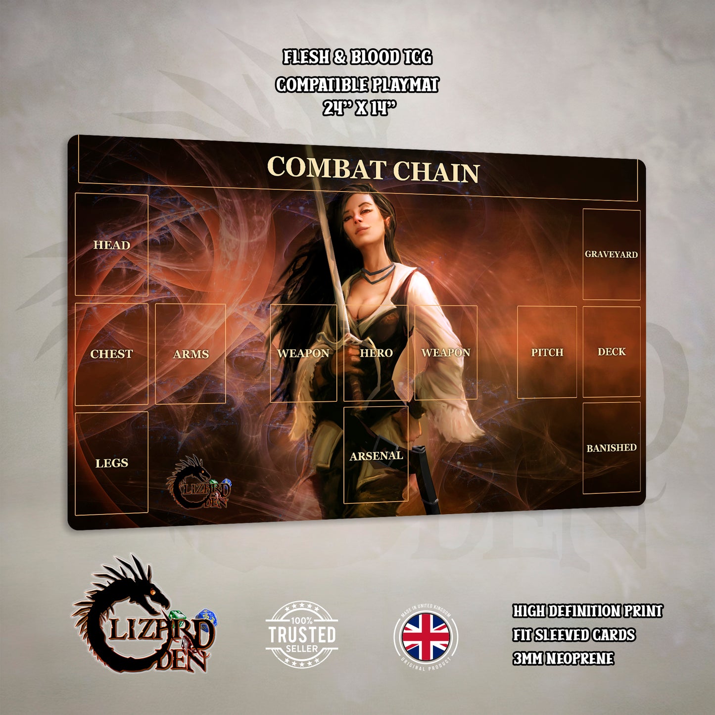 Flesh and Blood TCG Custom Playmat