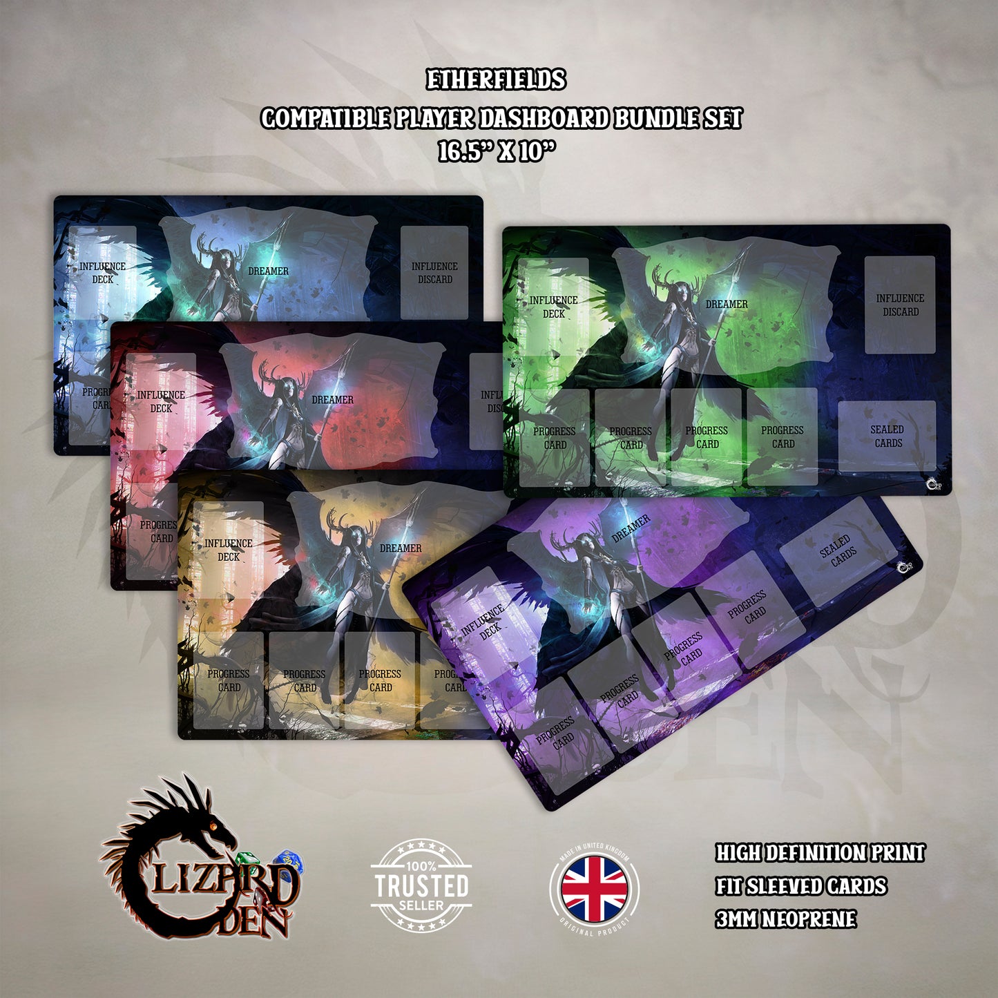 Etherfields Player Dashboard Mat Set