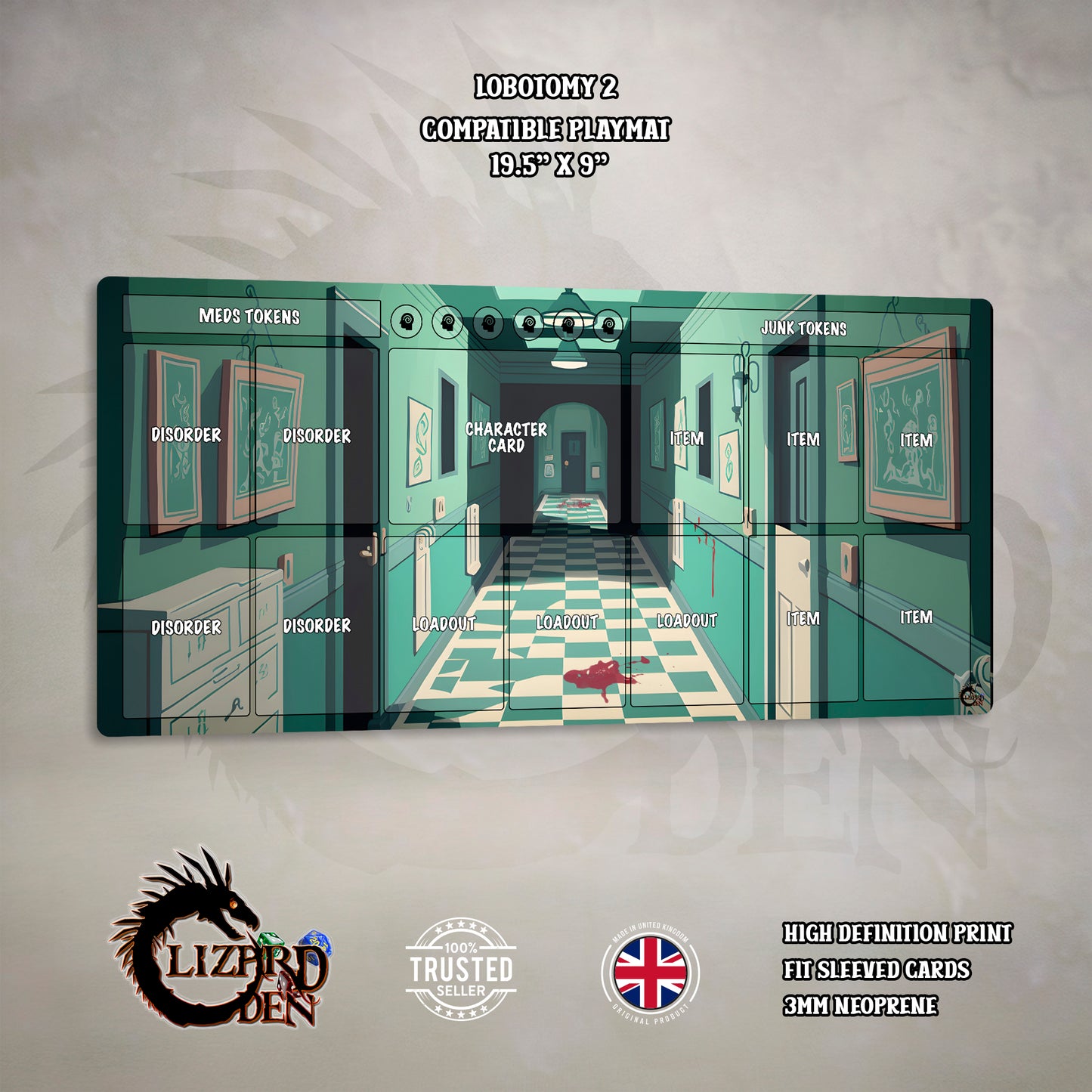 Lobotomy 2 Man Hunt Custom Playmat