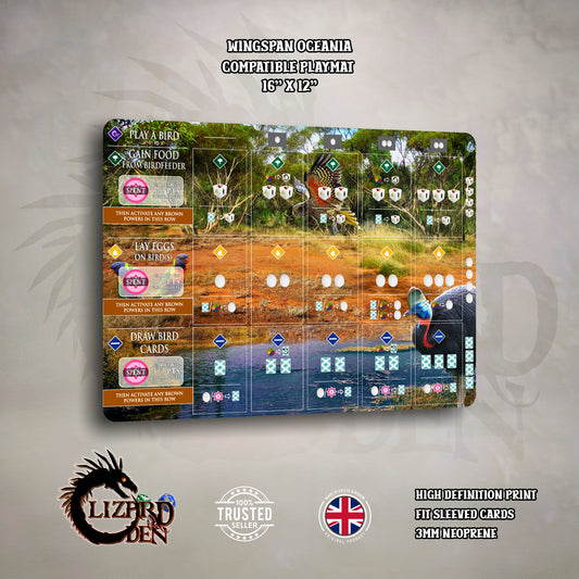 Wingspan Oceania Expansion Custom Playmat