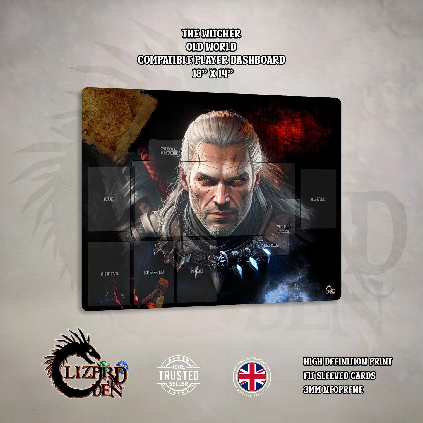 The Witcher Old World Custom Playmat