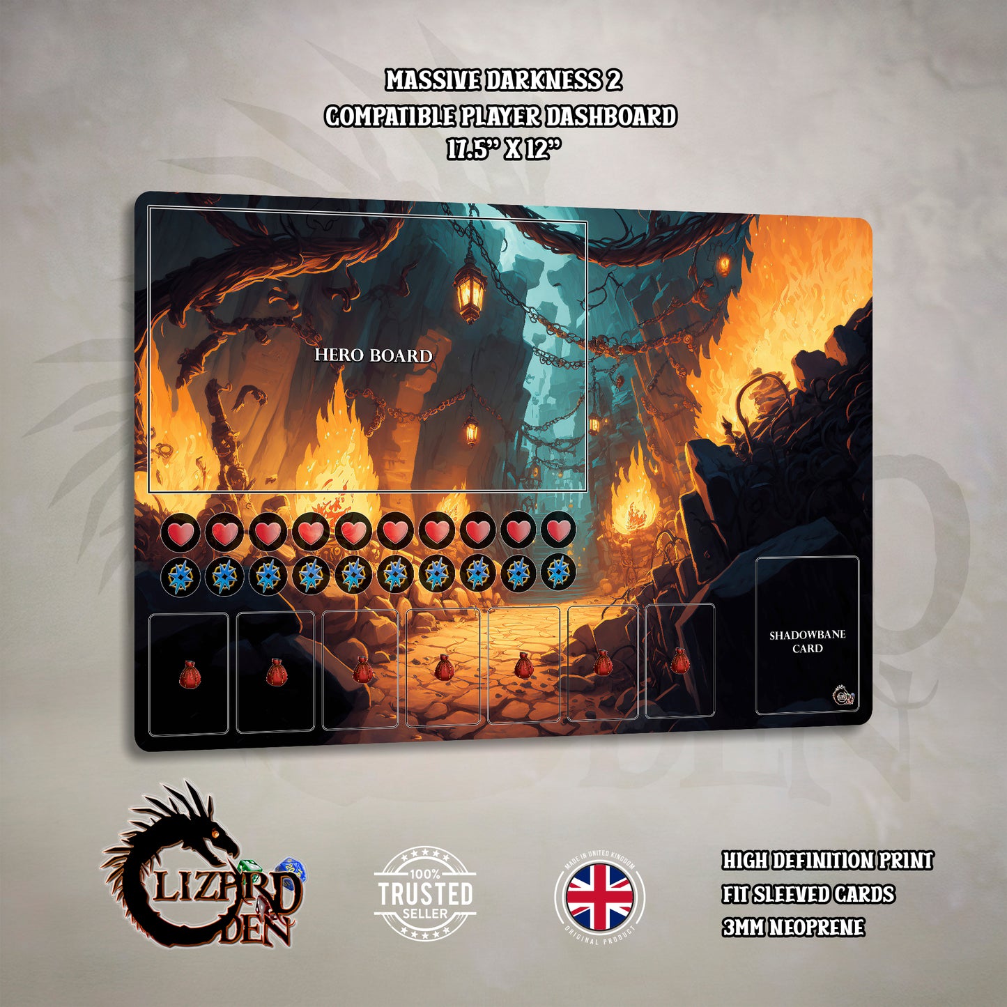Massive Darkness 2 Custom Playmat