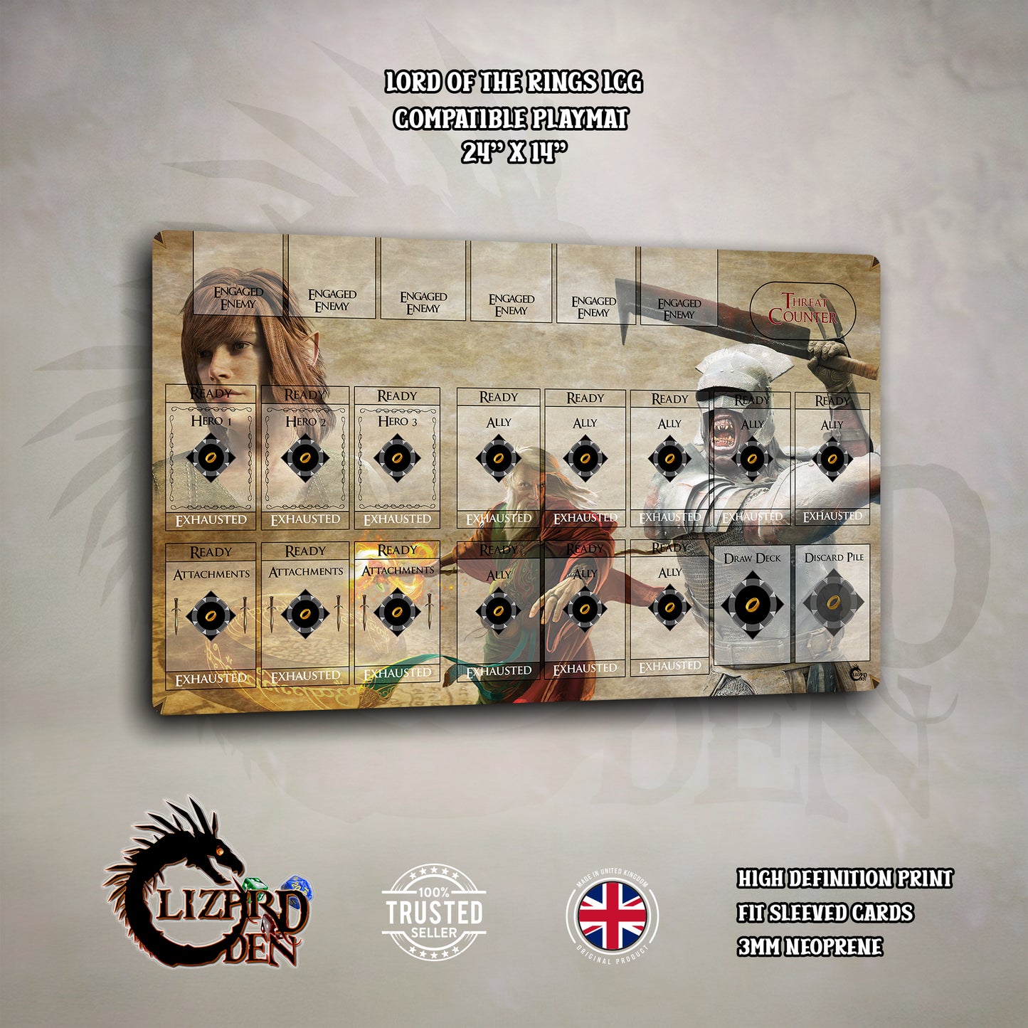 Lord Of The Rings LCG Custom Game Mat