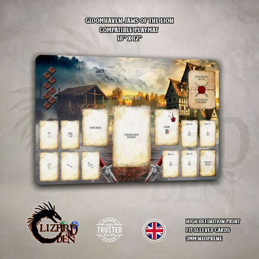Gloomhaven Jaws Of The Lion Custom Playmat