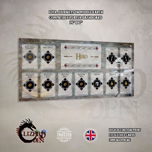 Lord Of The Rings Journeys In Middle-Earth Custom Made Game Mat