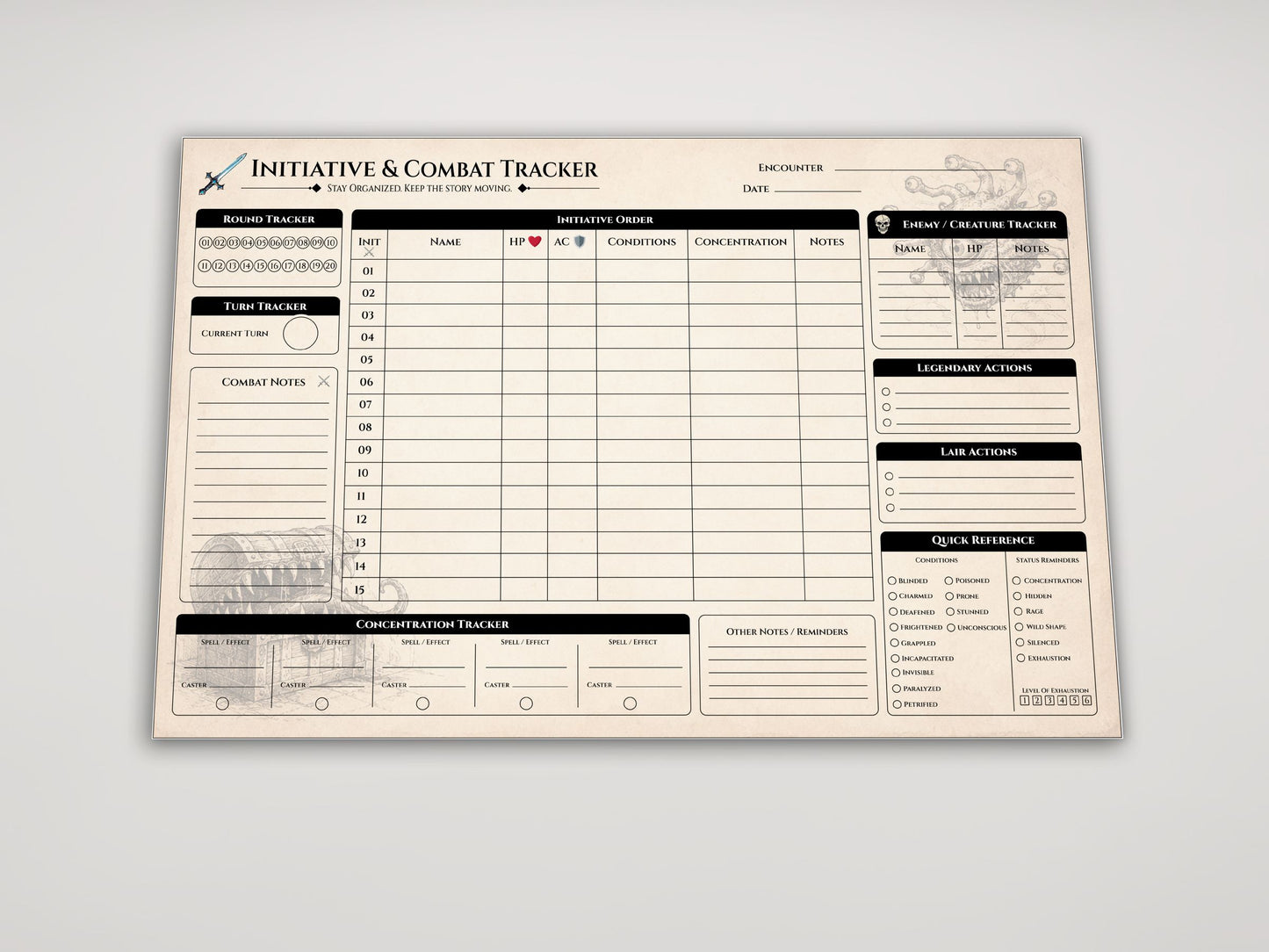 D&D 5E Party Dashboard Set