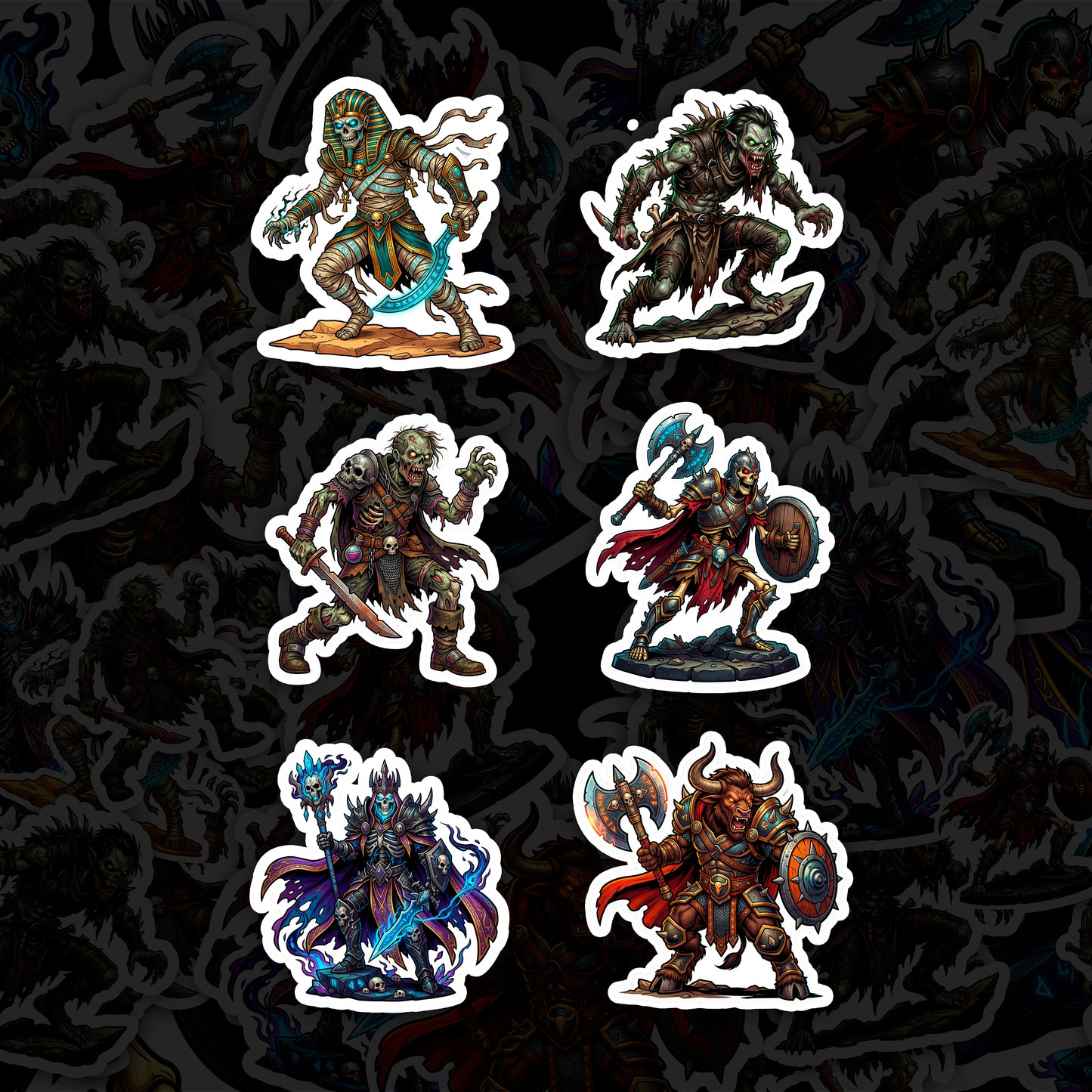 Fantasy Monster Vinyl Stickers – Choose Your Monster