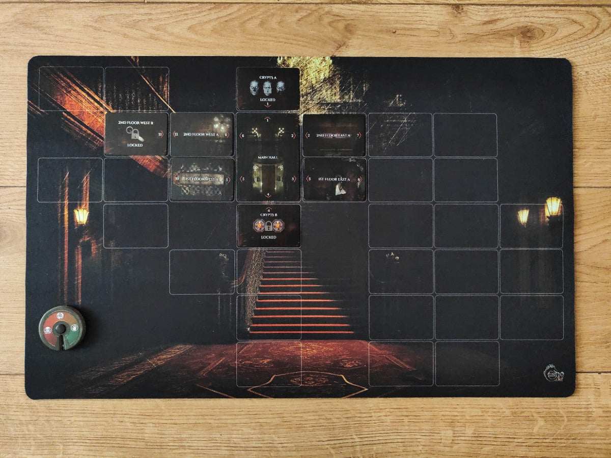 Lisa Rd Matching Board Resident Evil Board Game Mansion Map Playmat - Lizard Den