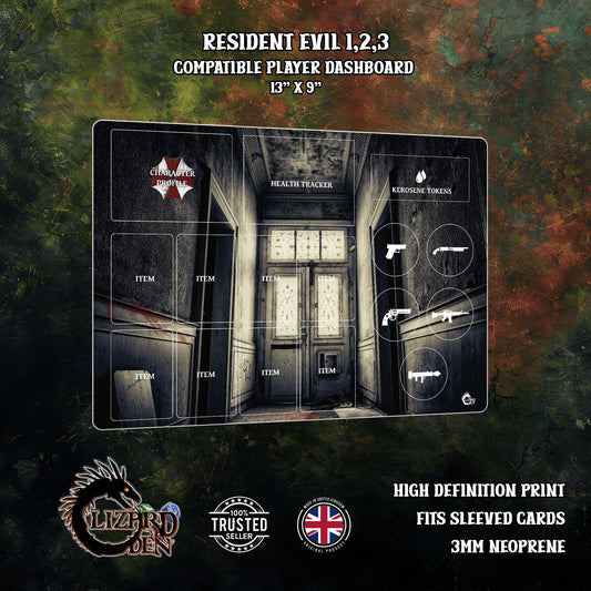 Resident Evil 3/2/1 Player Dashboard Mat