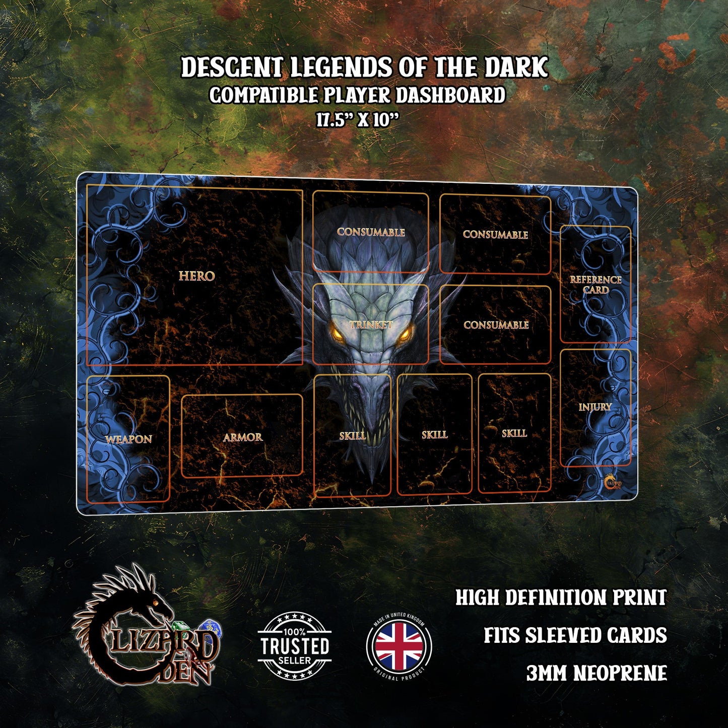 Descent Legends Of The Dark Custom Playmat