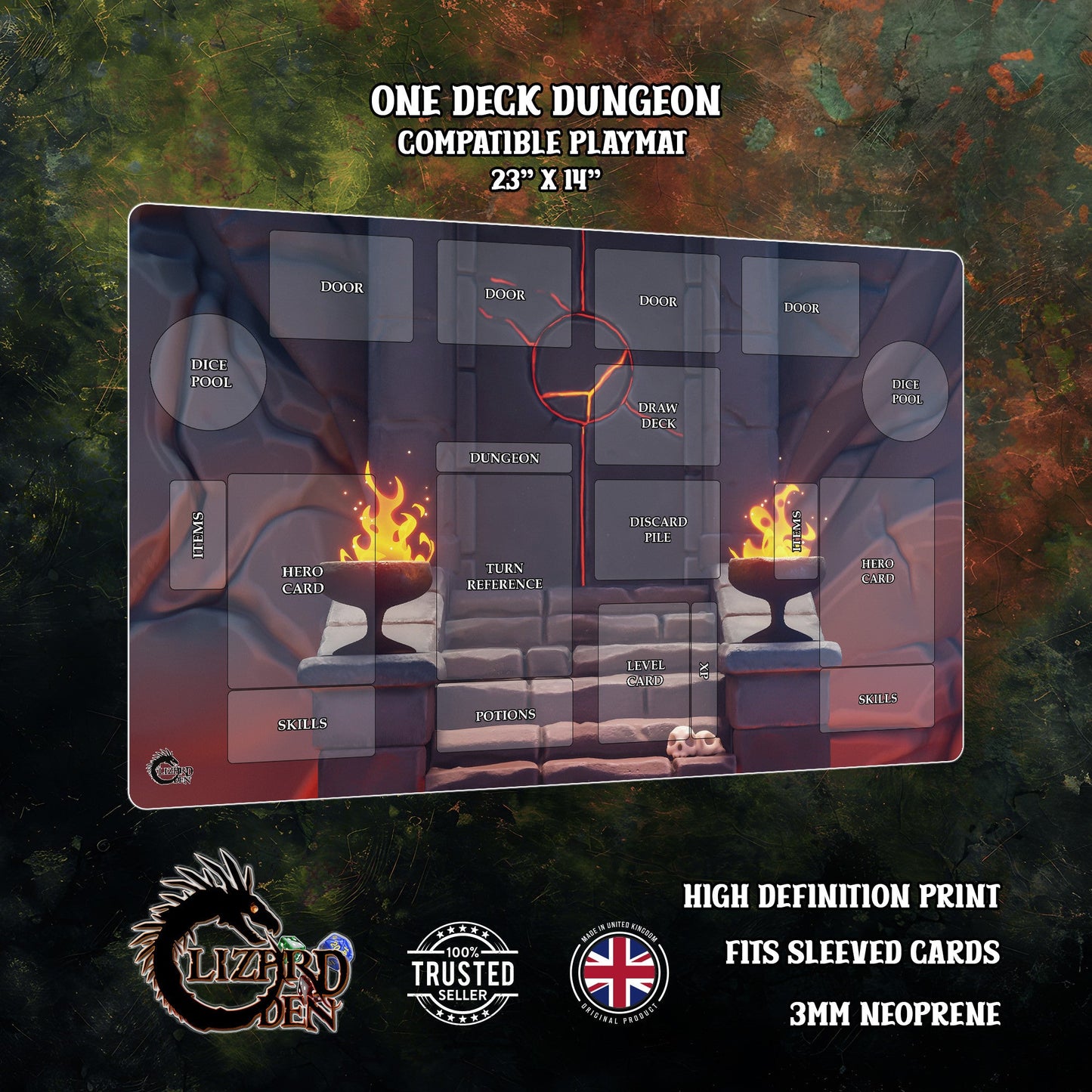 One Deck Dungeon Custom Playmat