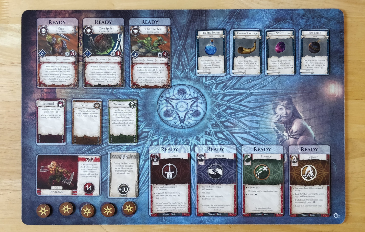 Heroes Of Terrinoth Custom Made Game Mat