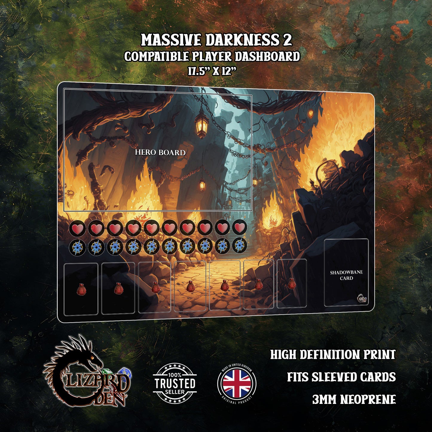 Massive Darkness 2 Custom Playmat