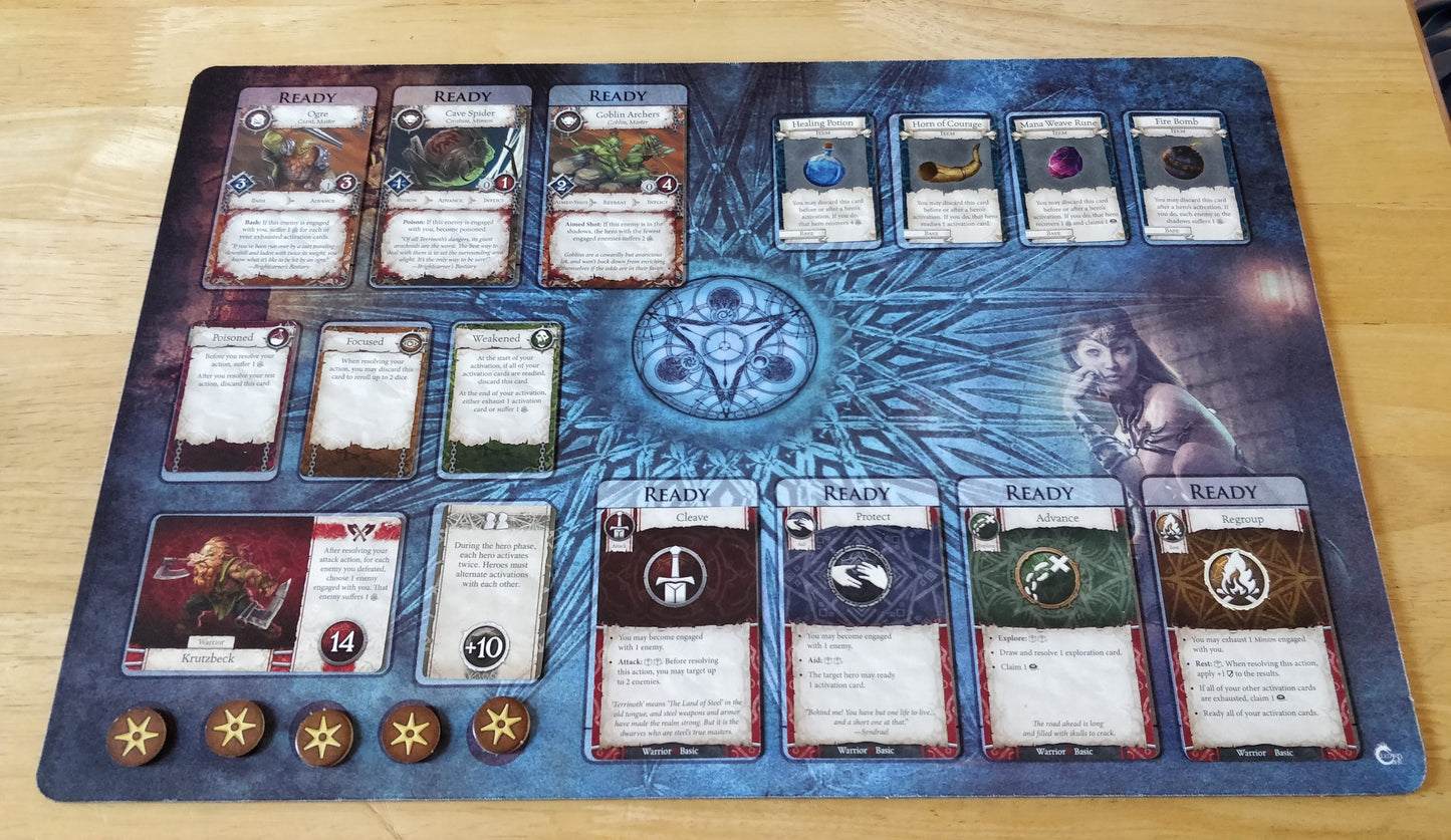 Heroes Of Terrinoth Custom Made Game Mat