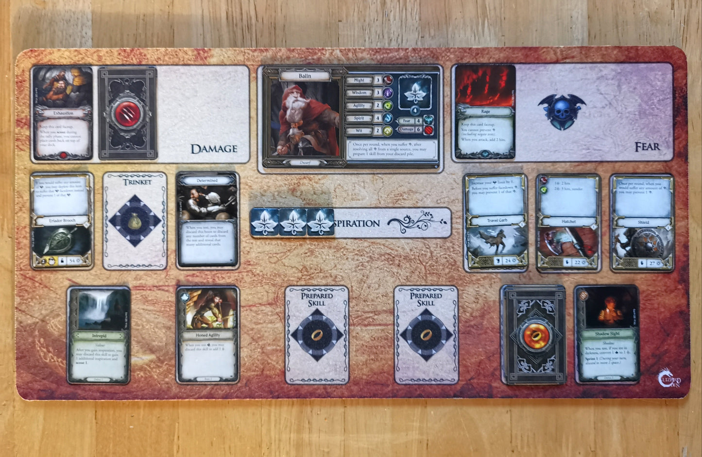 Lord of the Rings Journeys in Middle Earth Custom Playmat Large