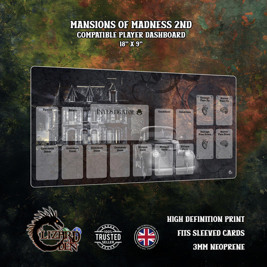 Mansions Of Madness 2nd Edition Custom Made Game Mat