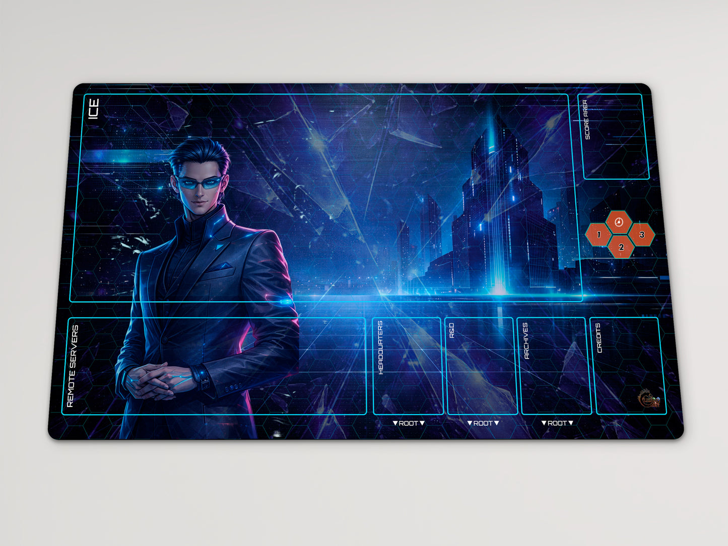 Android Netrunner Compatible Runner & Corp Playmat Set