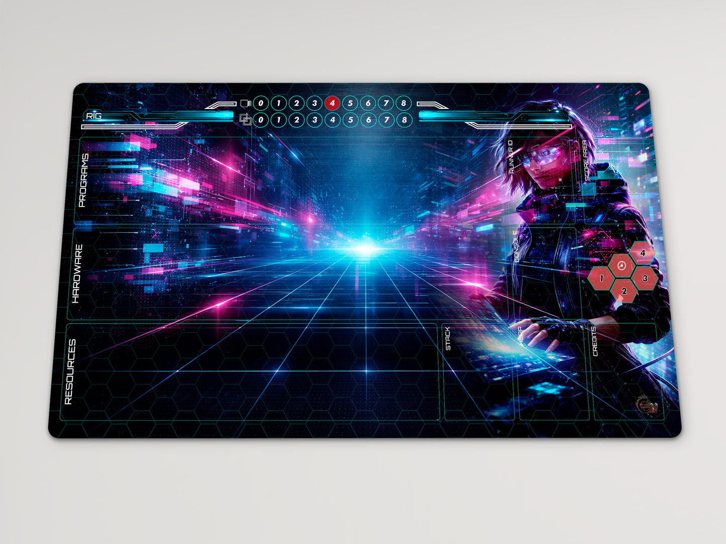 Android Netrunner Compatible Runner & Corp Playmat Set