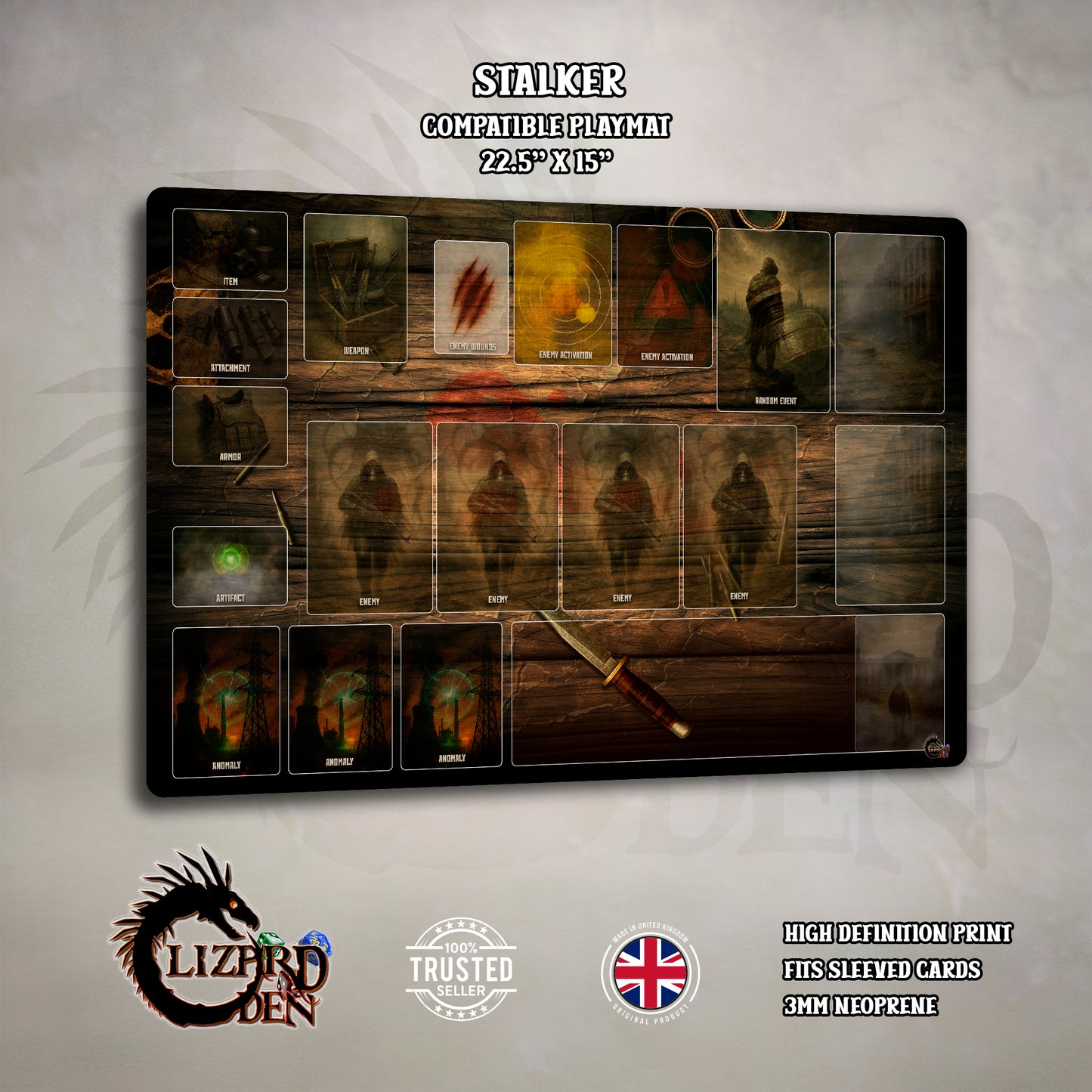 Stalker The Board Game Compatible Playmat